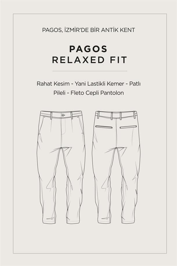 Açık Haki Pamuklu Klasik Bel Pantolon