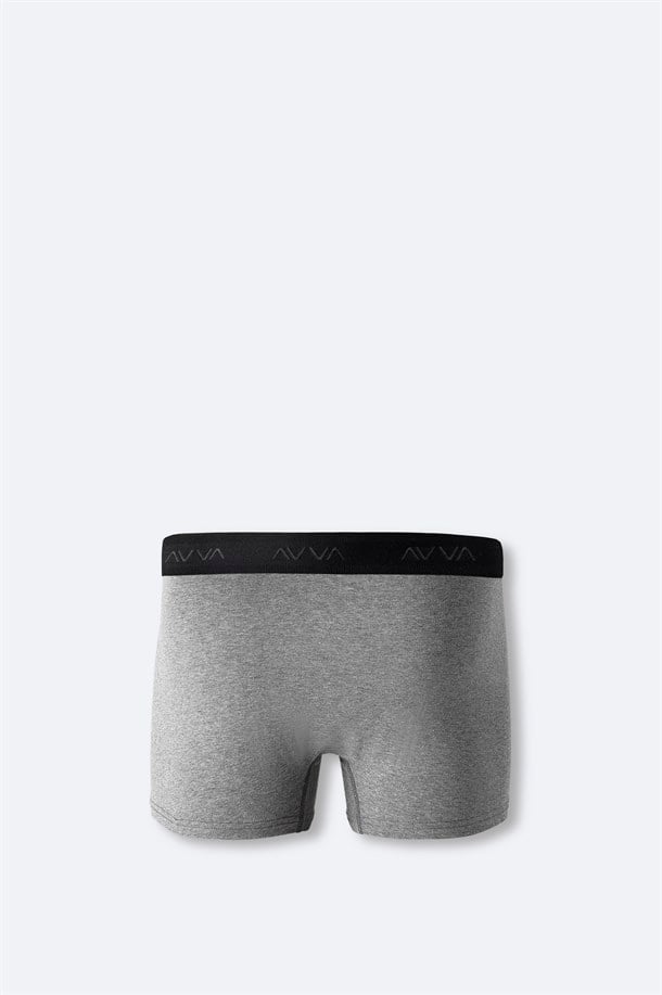 Antrasit Basic Pamuklu Tekli Boxer