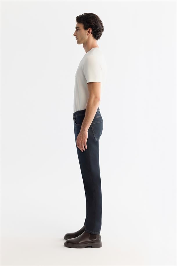 Antrasit Eskitme Yıkamalı Esnek Jean Pantolon