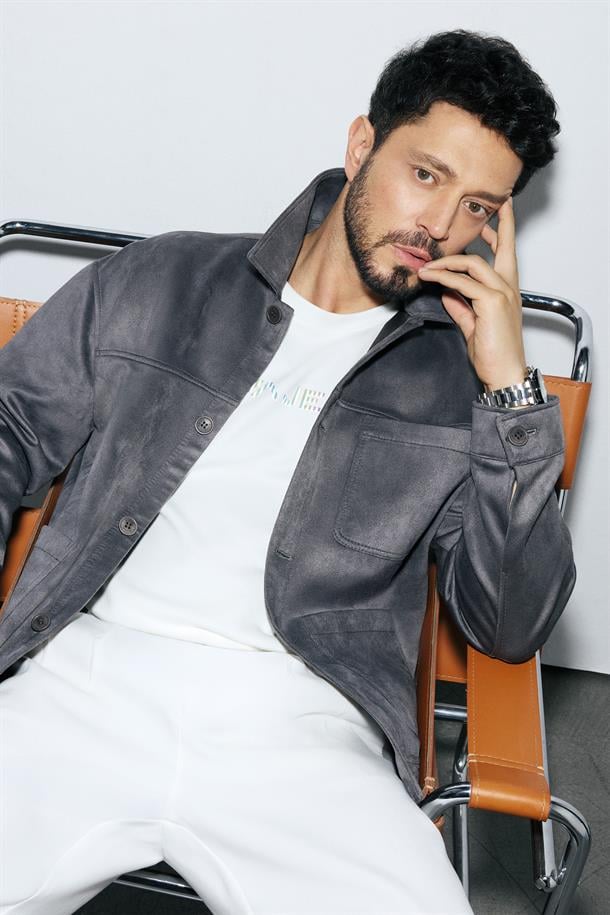 Antrasit Klasik Yaka Süet Dokulu Gömlek Ceket