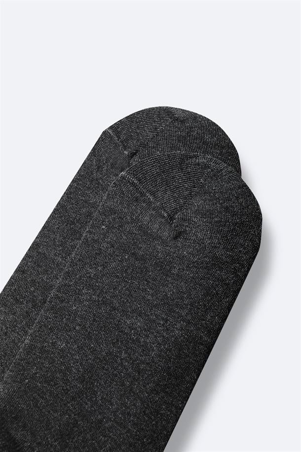 Antrasit Pamuklu Sneaker Çorap