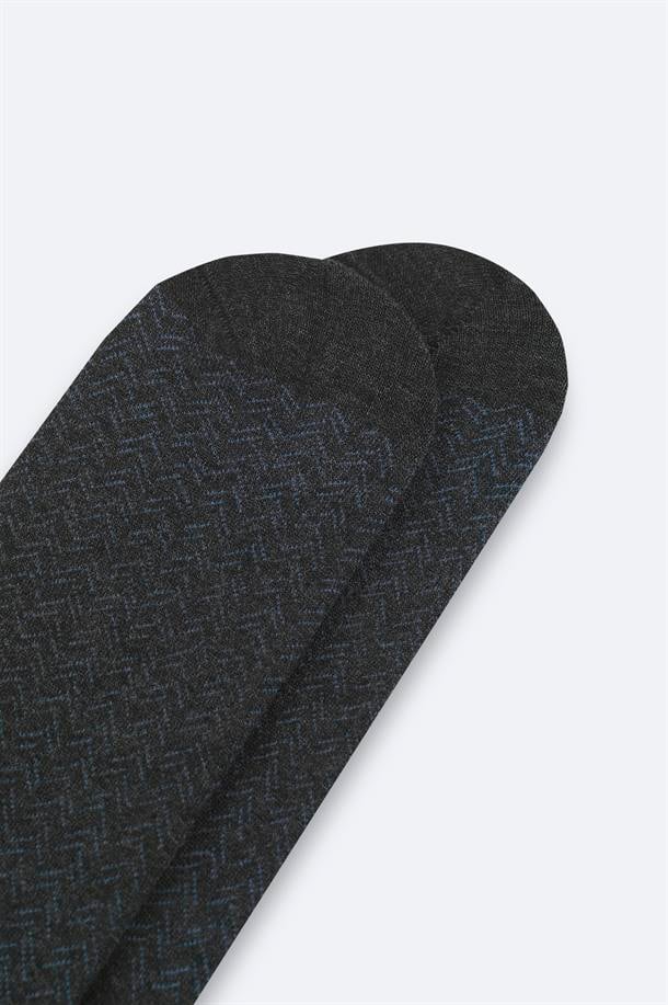 Antrasit Bambu Sneaker Çorap