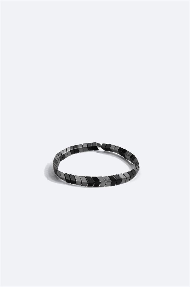 Antrasit Taşlı Bileklik