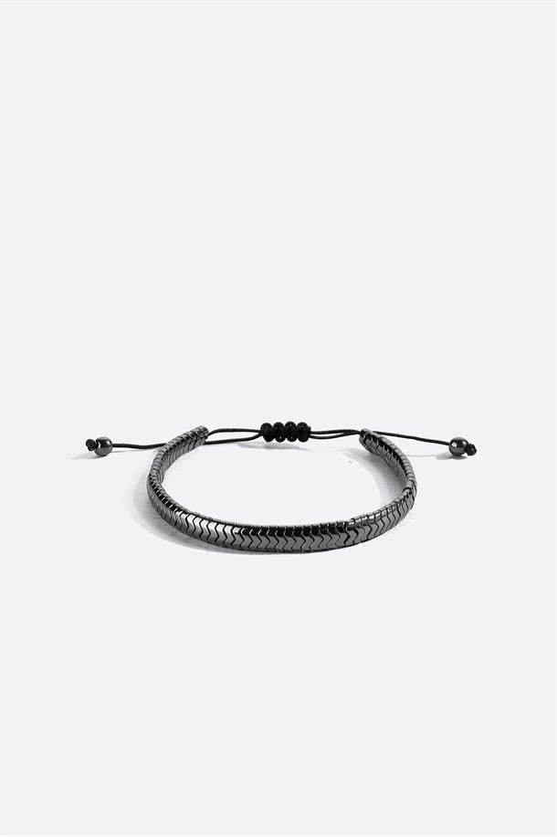 Antrasit Taşlı Bileklik