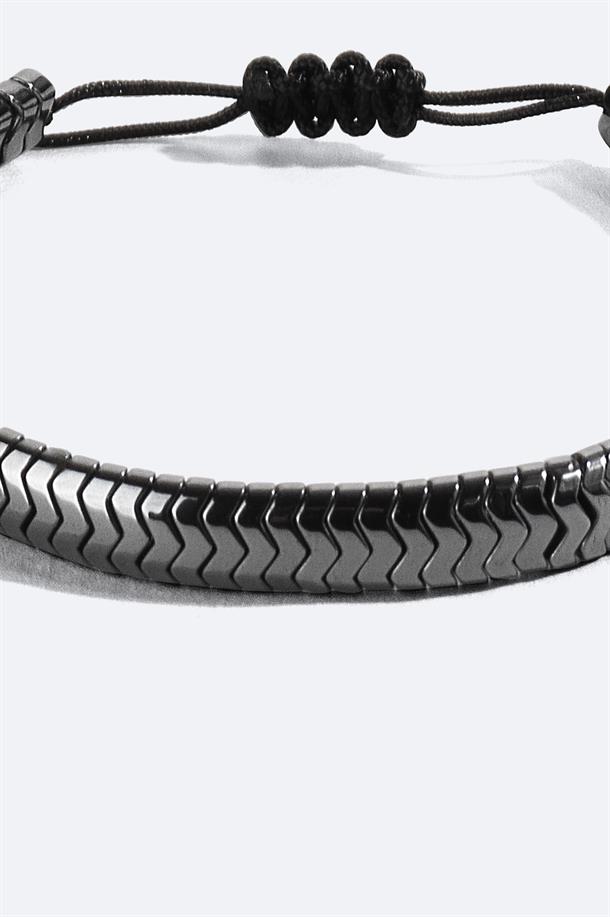 Anthracite Hematite Stone Bracelet