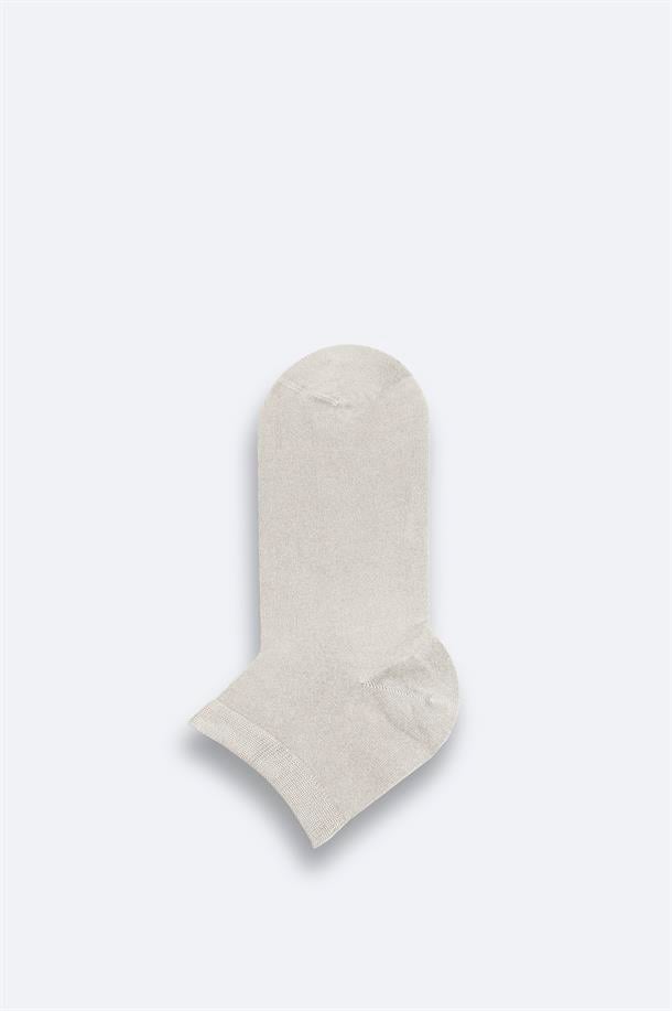 Bej Pamuklu Patik Çorap