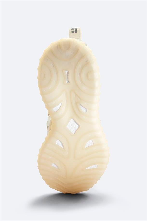 Bej Nefes Alan Hafif Sneaker Ayakkabı