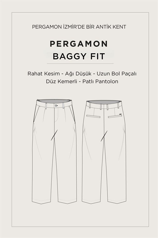 Bej Klasik Bel Soft Touch Pantolon