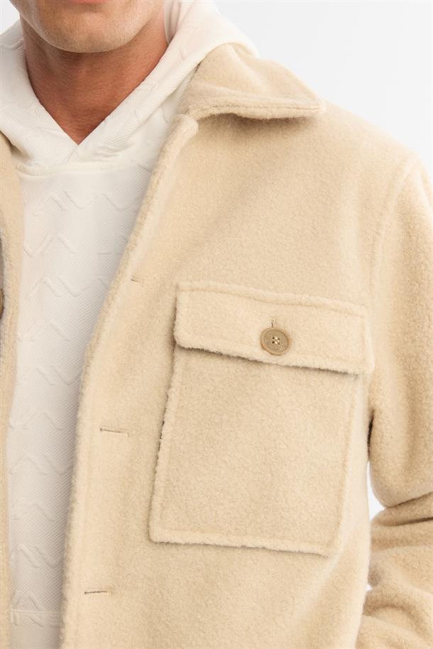 Beige Fleece Jacket