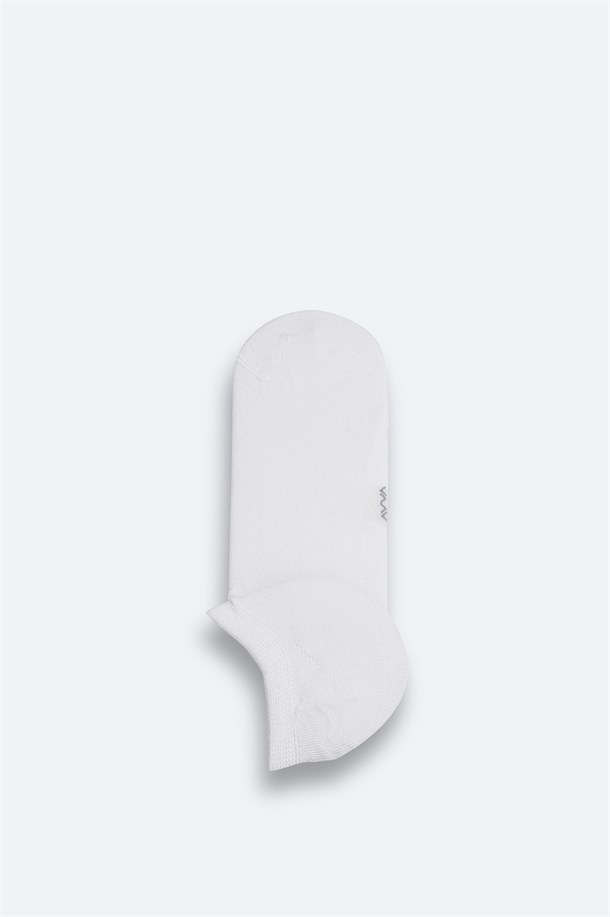 Beyaz Bambu Sneaker Çorap