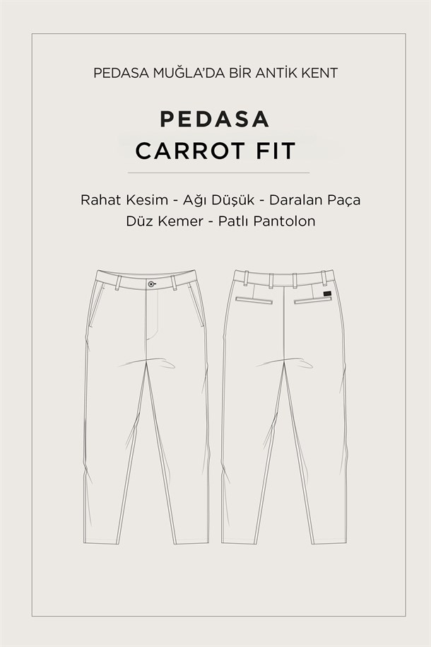 Beyaz Klasik Bel Soft Touch Pantolon