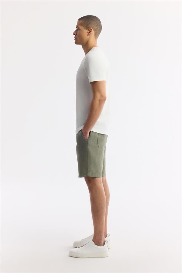 Beyaz Bisiklet Yaka Soft Touch Basic T-Shirt