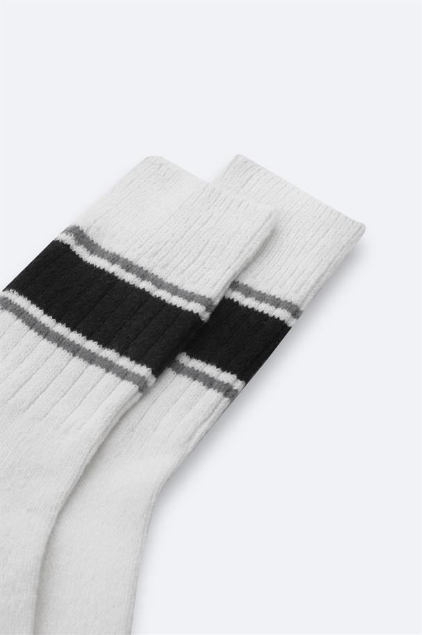 Beyaz Soft Touch Soket Çorap