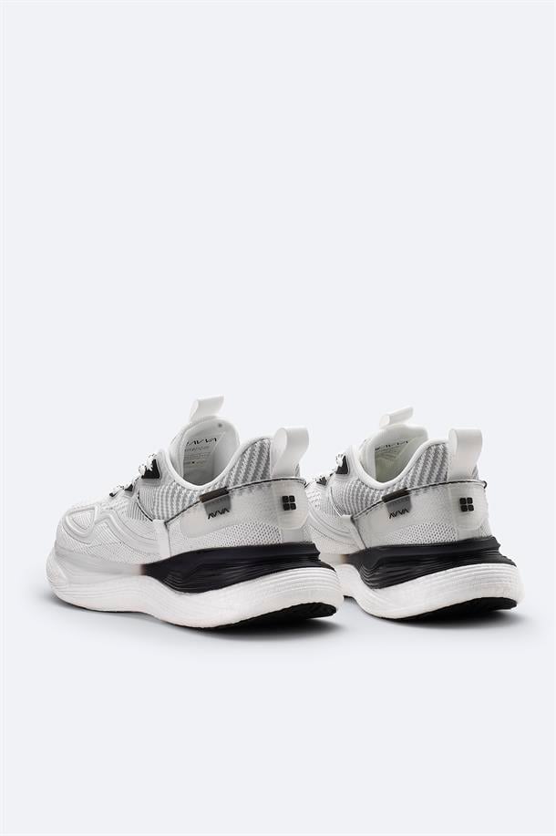 Beyaz Nefes Alan Hafif Sneaker Ayakkabı