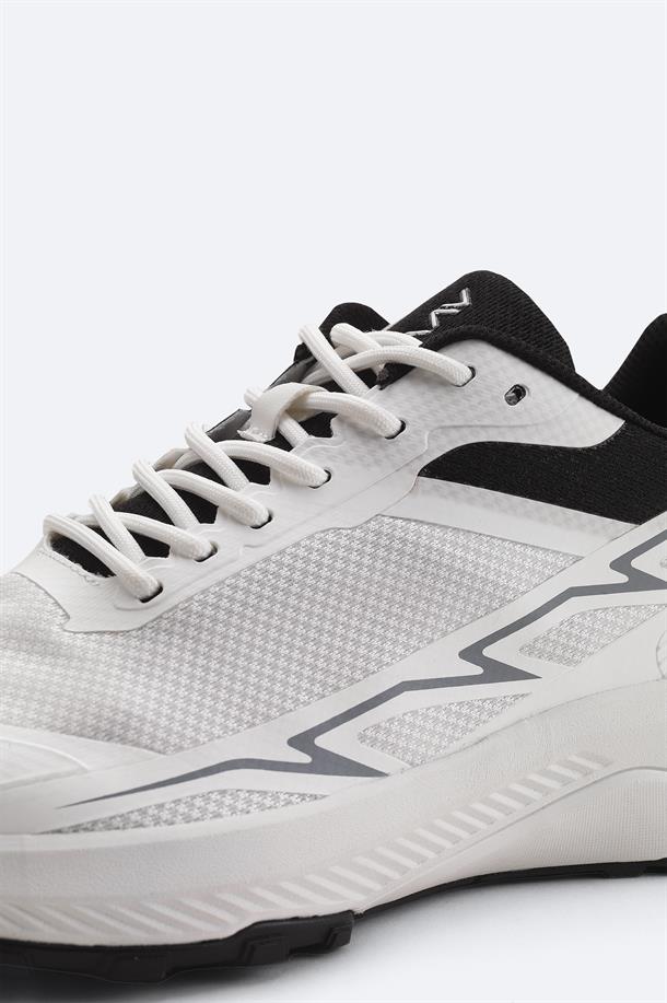 Beyaz Nefes Alan Hafif Sneaker Ayakkabı