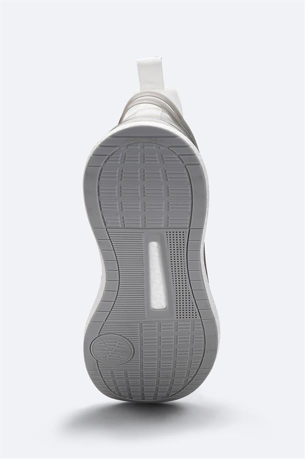 Beyaz Nefes Alan Hafif Sneaker Ayakkabı