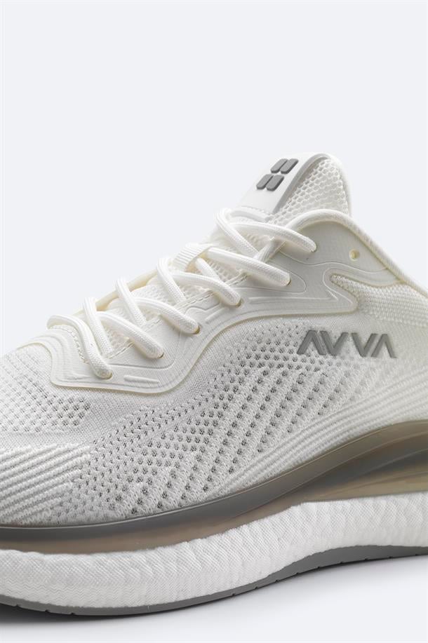 Beyaz Nefes Alan Hafif Sneaker Ayakkabı