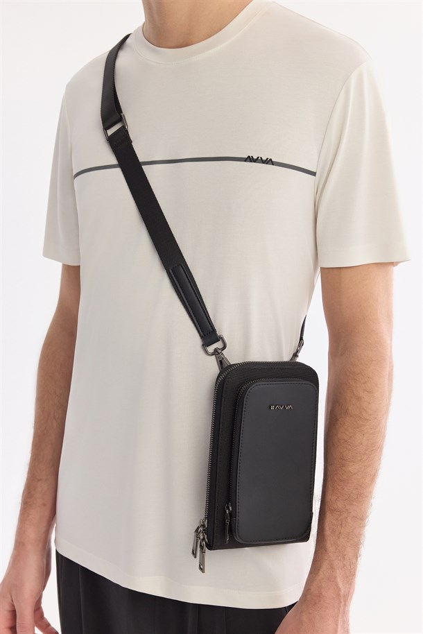 Ekru Bisiklet Yaka Baskılı Soft Touch T-Shirt