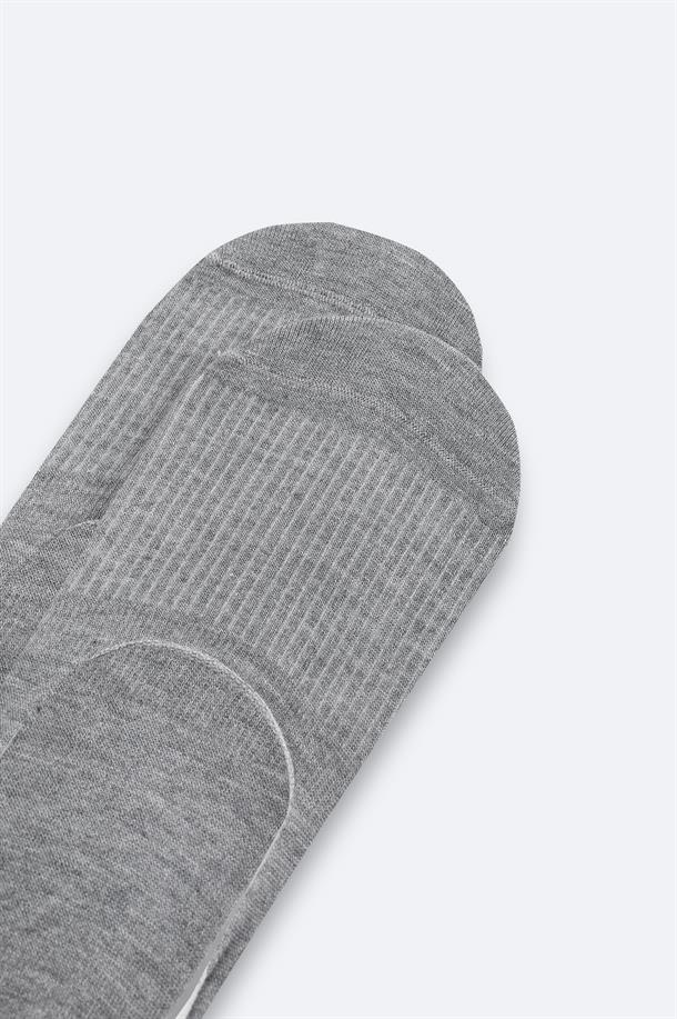 Gri Bambu Babet Çorap