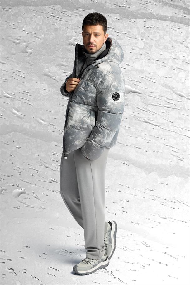 Gri Beli Lastikli Bağcıklı Soft Touch Bi-Stretch Eşofman Altı