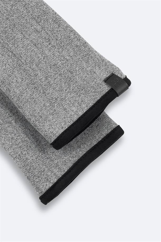 Gri Düz Kaşe Eldiven