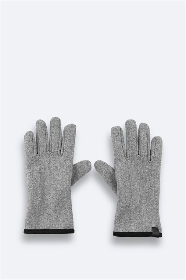 Gri Düz Kaşe Eldiven