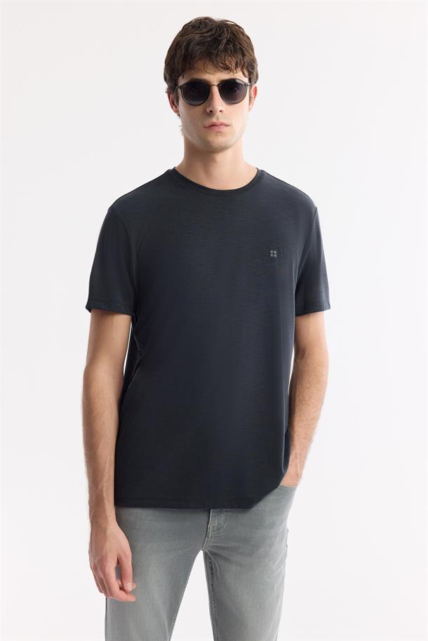 Gri Klasik Bel Pamuklu Eskitme Yıkamalı Jean Pantolon