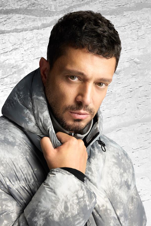 Grey Hooded Water Repellent Windproof Ski Jacket Resistant to -10°C