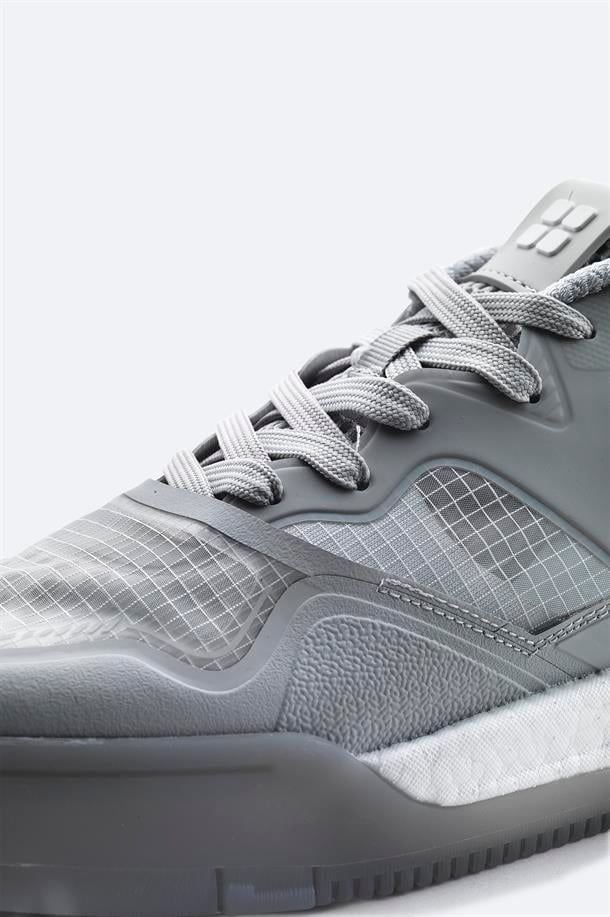 Gri Nefes Alan Hafif Sneaker Ayakkabı