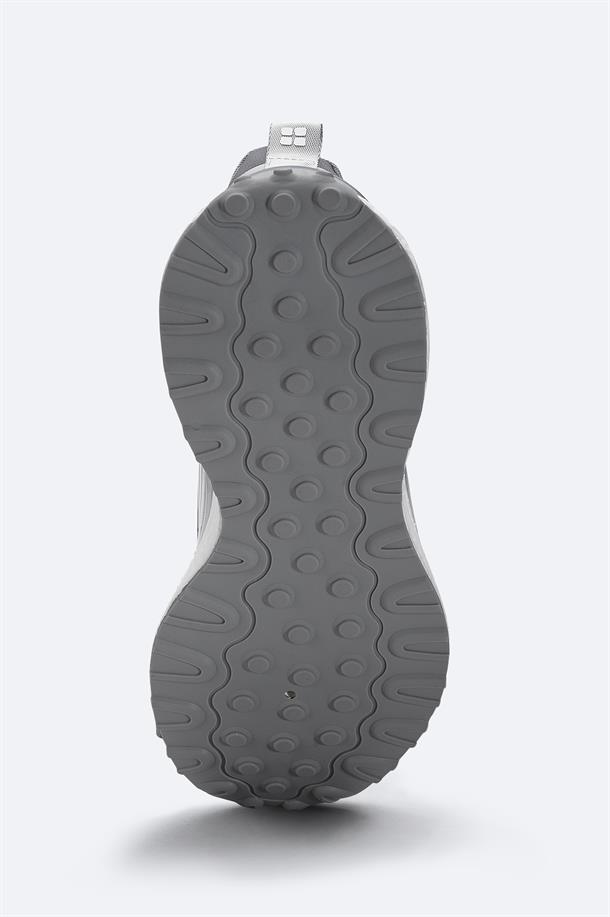Gri Nefes Alan Hafif Sneaker Ayakkabı