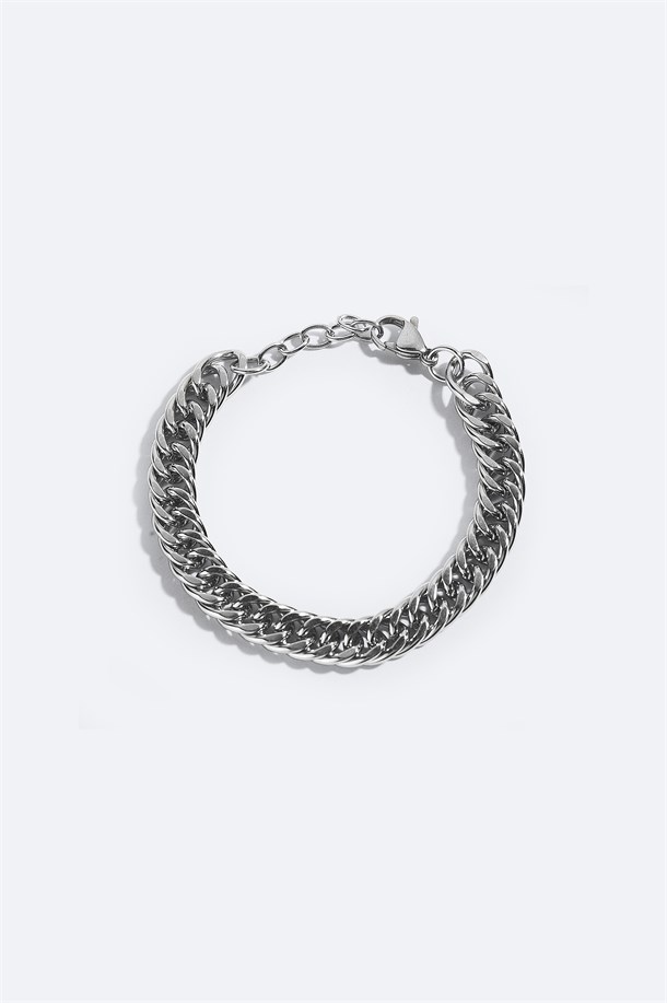 Silver 100% Steel Bracelet