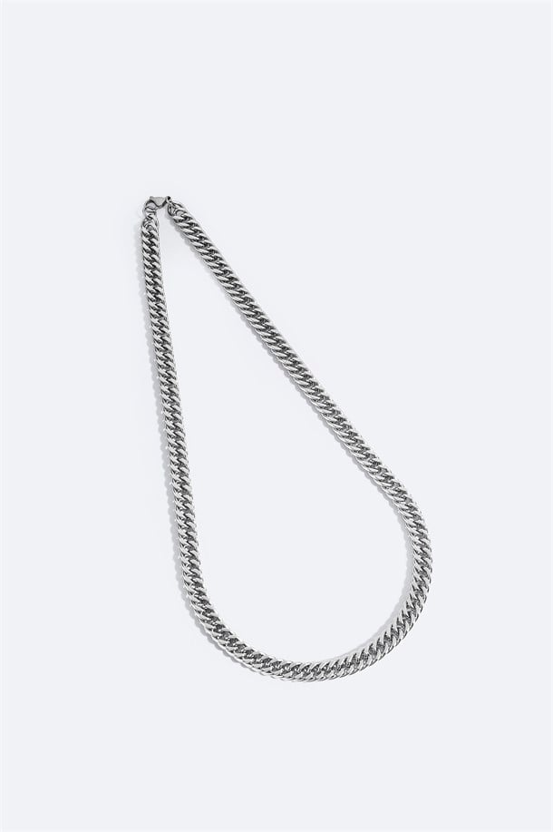 Silver Steel Necklace