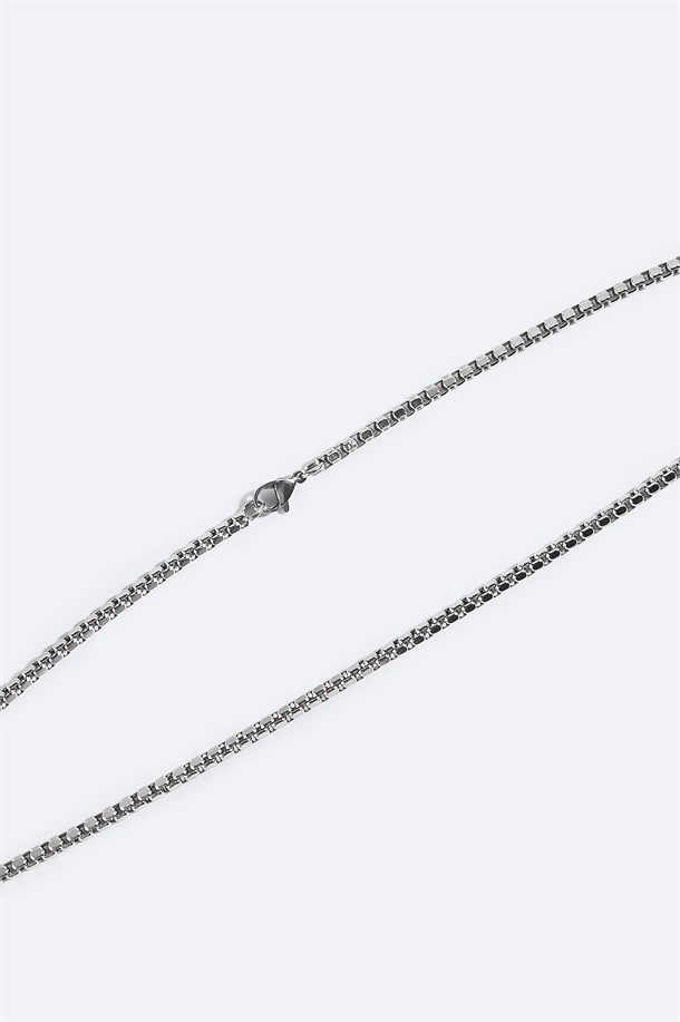 Silver Steel Necklace