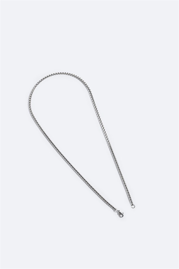 Silver Steel Necklace