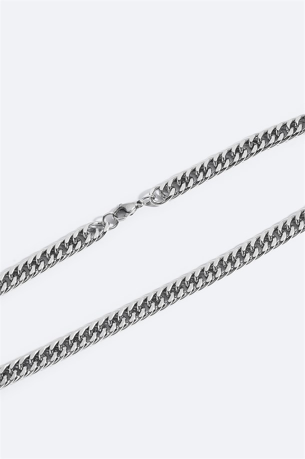 Silver Steel Necklace