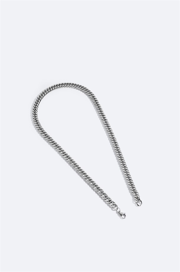 Silver Steel Necklace