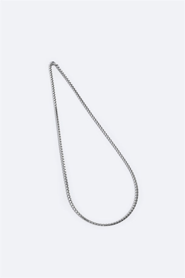 Silver Steel Necklace
