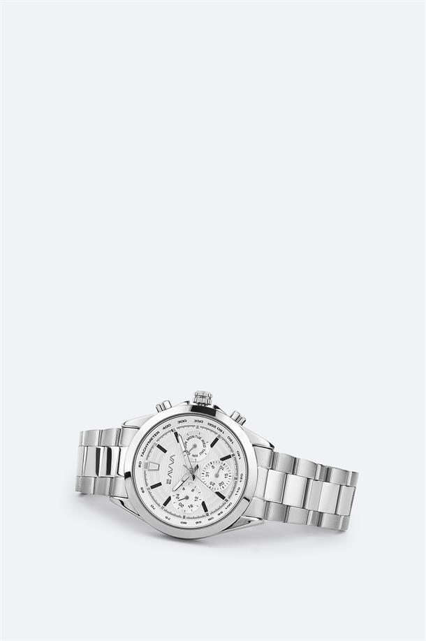 Gümüş Hediye Kutulu Metal Kordonlu Kol Saati