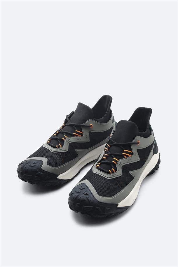 Haki %100 Kauçuk Taban Su İtici Sneaker Ayakkabı