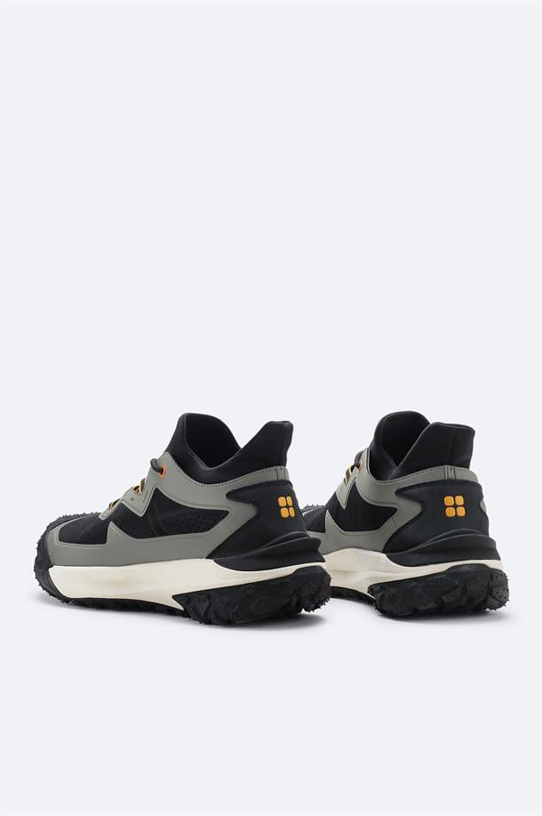 Haki %100 Kauçuk Taban Su İtici Sneaker Ayakkabı