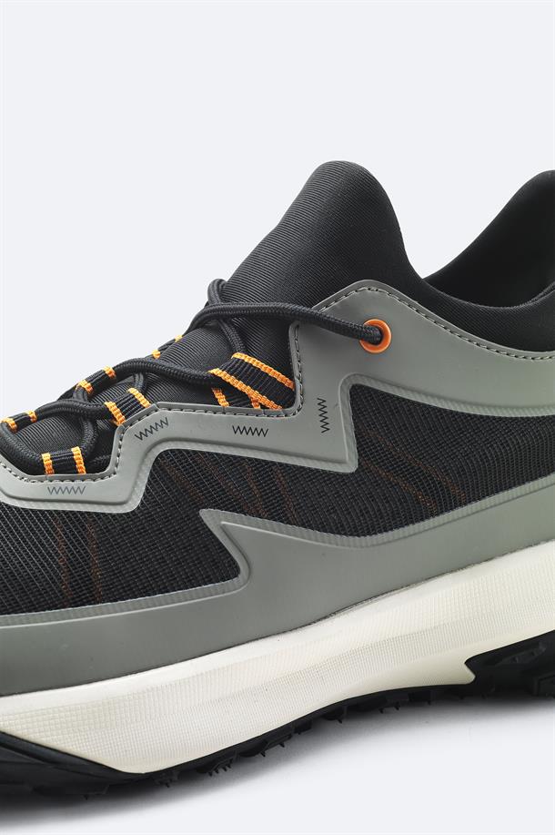 Haki %100 Kauçuk Taban Su İtici Sneaker Ayakkabı