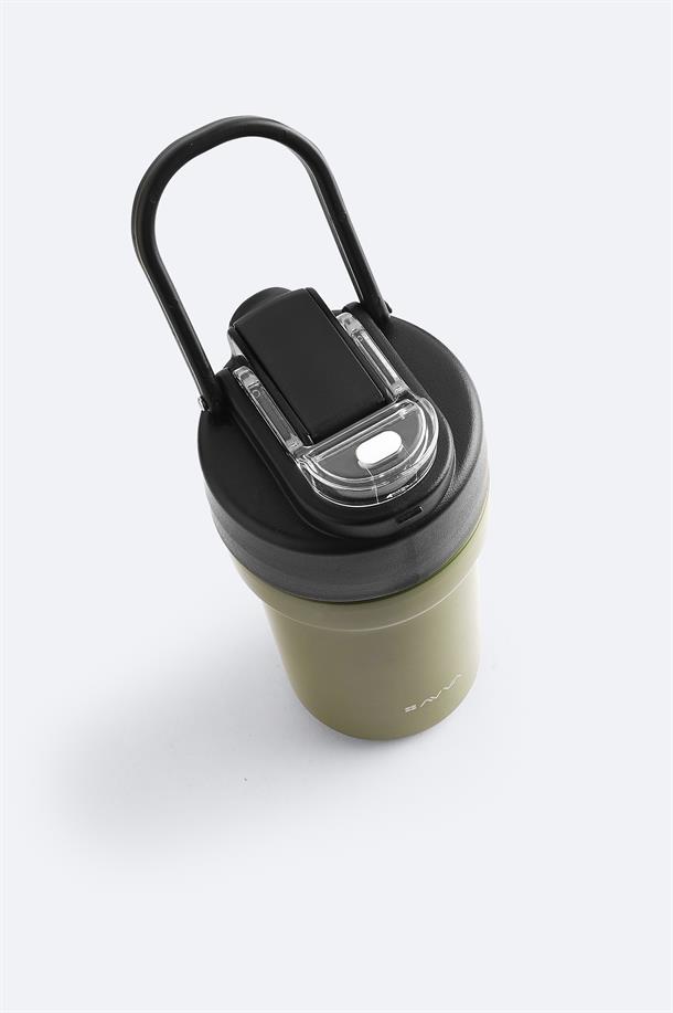 Haki %100 Çelik Termos 500 ML