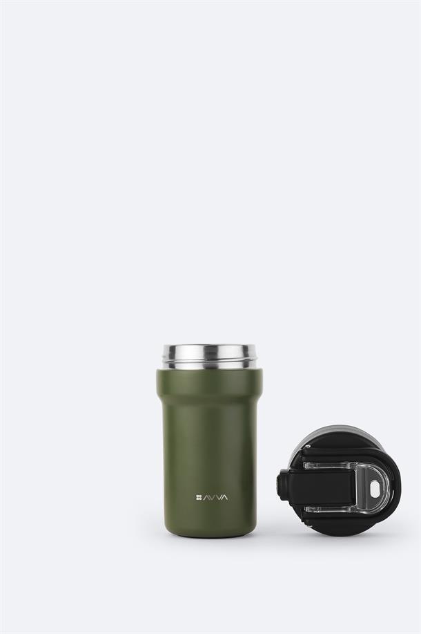 Haki %100 Çelik Termos 500 ML