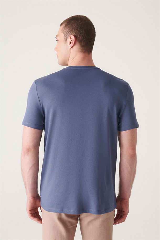 İndigo Ultrasoft Bisiklet Yaka Basic Modal T-Shirt