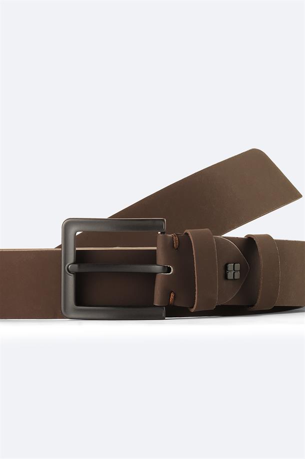 Kahverengi %100 Deri Kemer