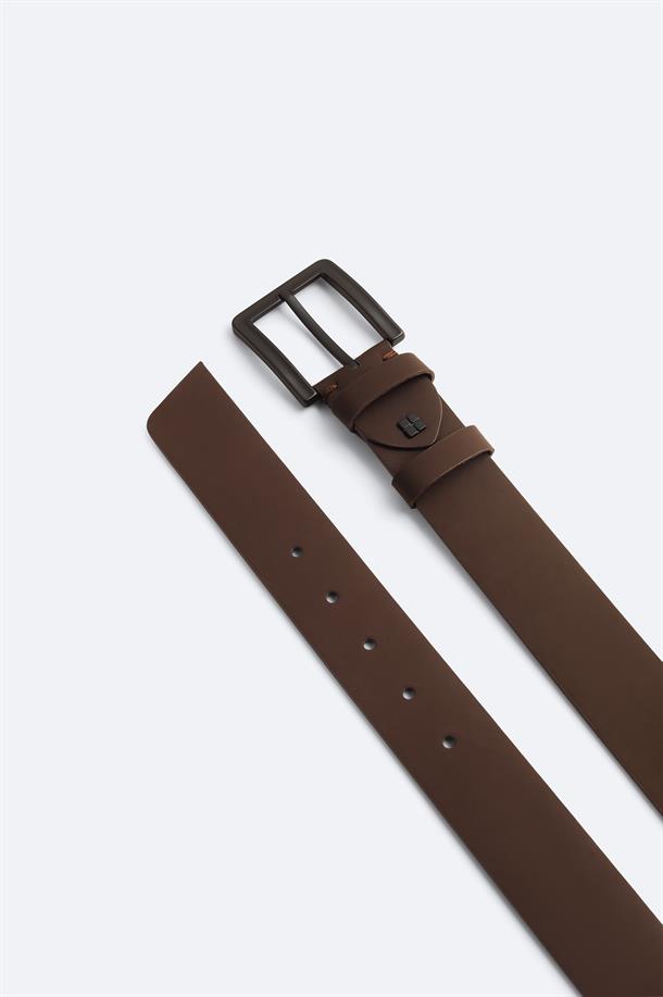 Kahverengi %100 Deri Kemer