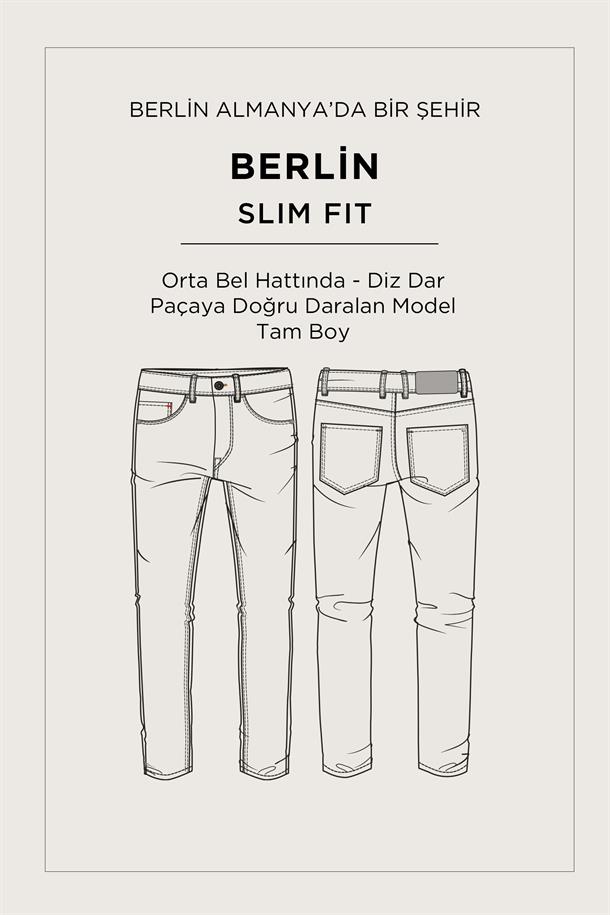 Kahverengi Klasik Bel Pamuklu Eskitme Yıkamalı Jean Pantolon