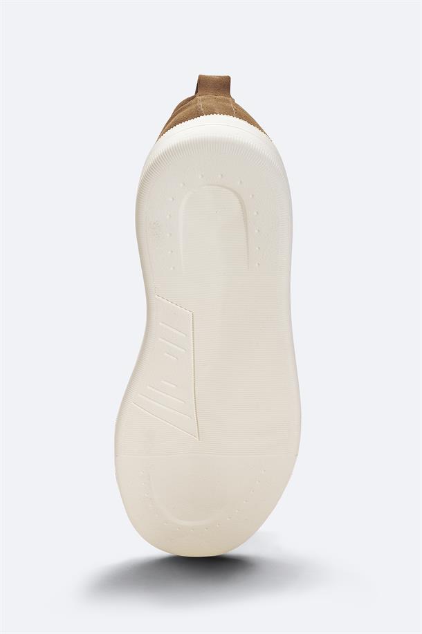 Kahve %100 Süet Esnek Taban Hafif Casual Ayakkabı 