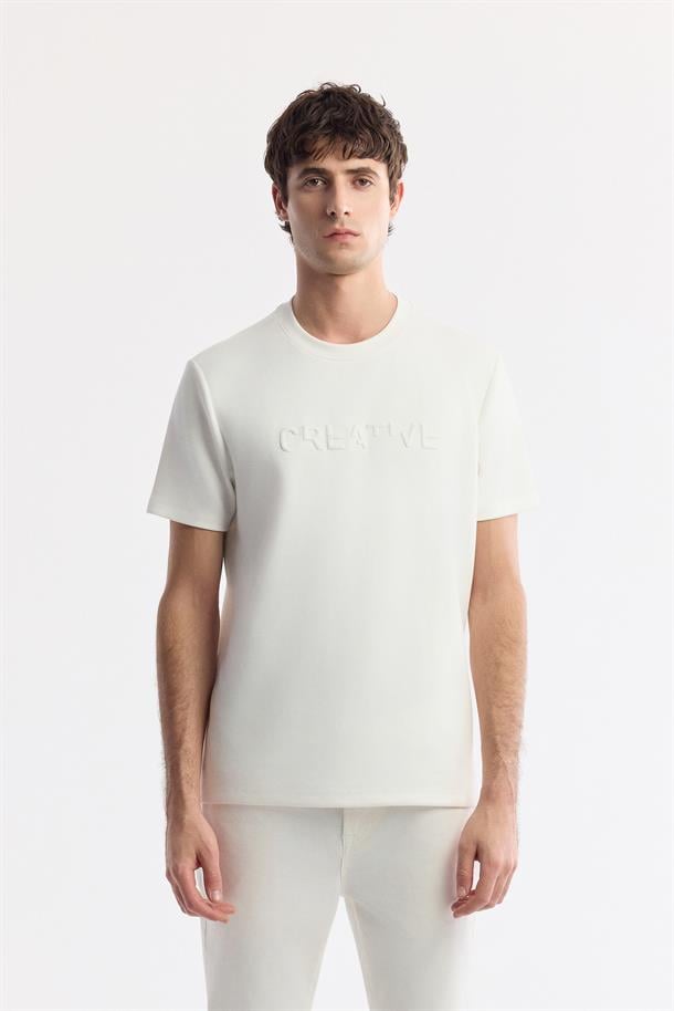 Kırık Beyaz Klasik Bel Soft Touch Pamuklu Pantolon