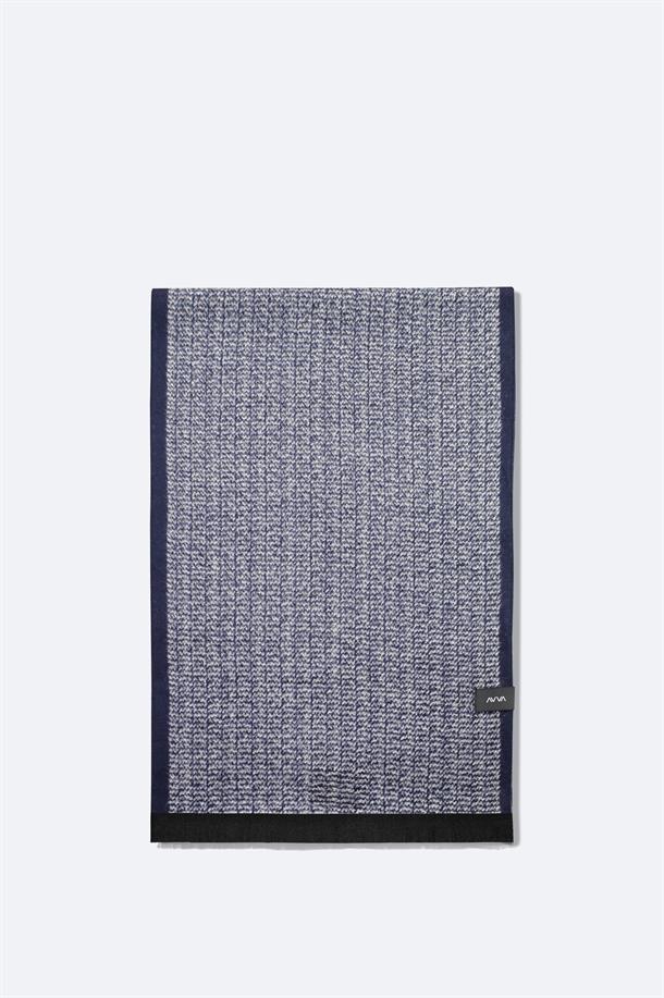 Lacivert Desenli Şal